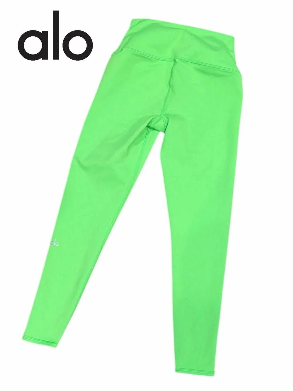 Alo High-Waist Airlift Neon Green Leggings - Size XS